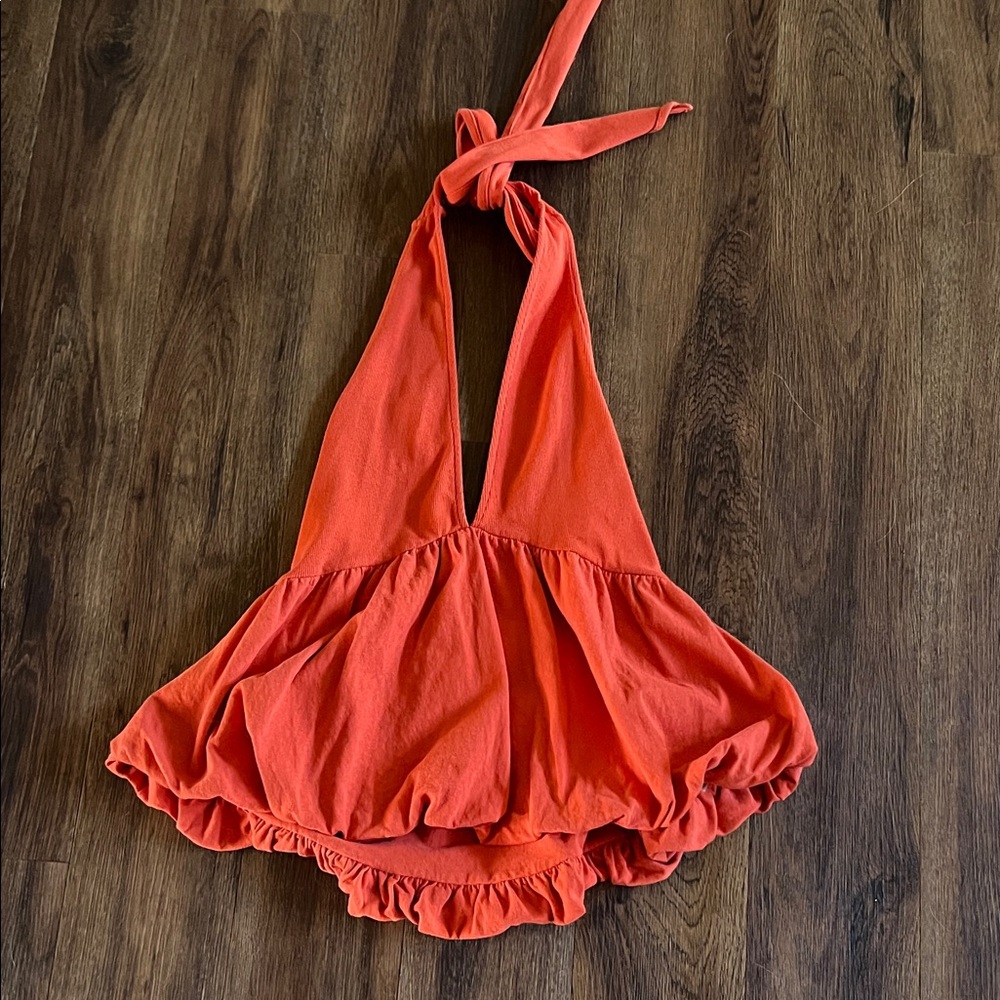 Free People Bubble Halter Top